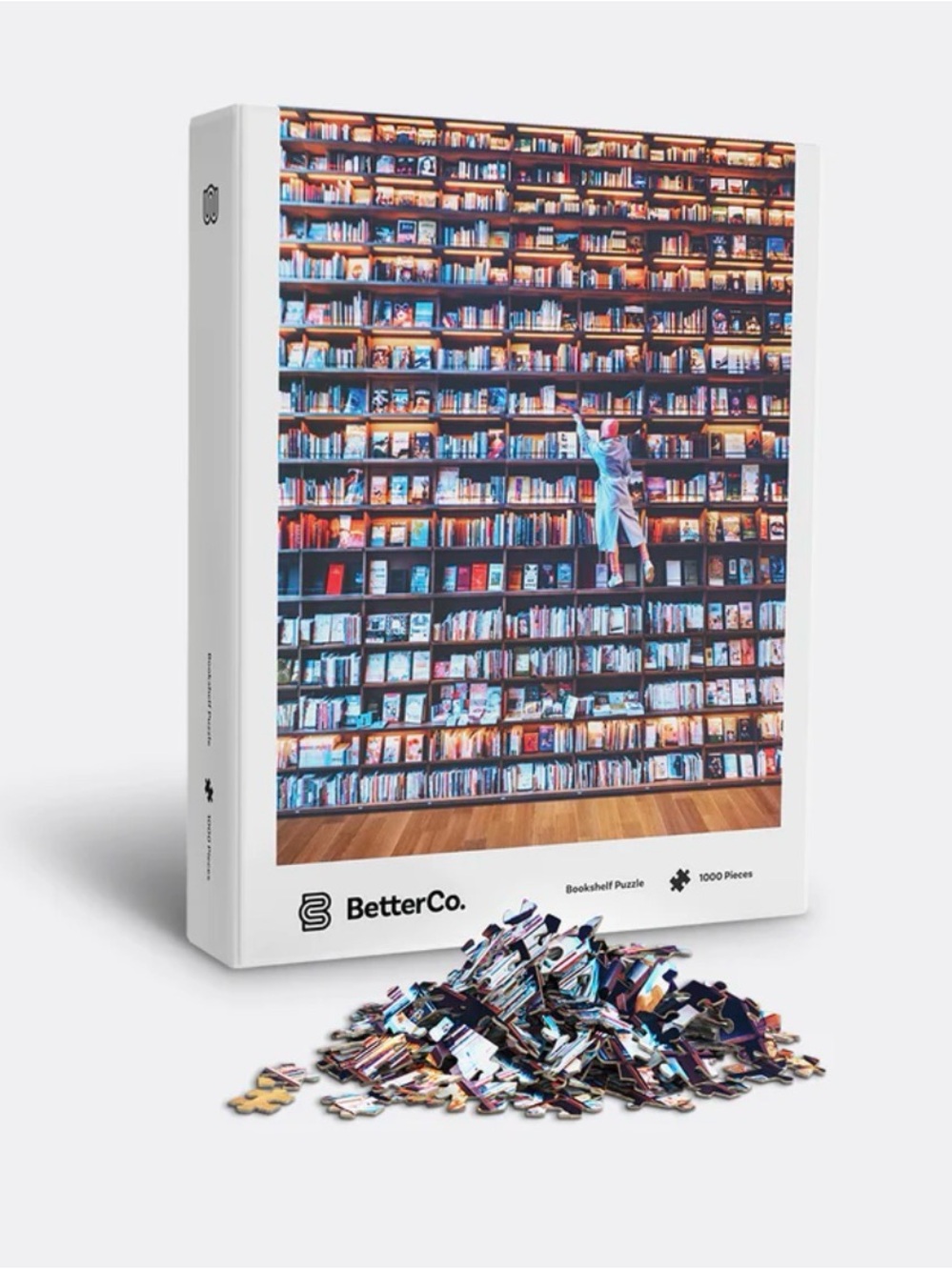 Bookshelf 1000-Piece Jigsaw Puzzle – Multicolor